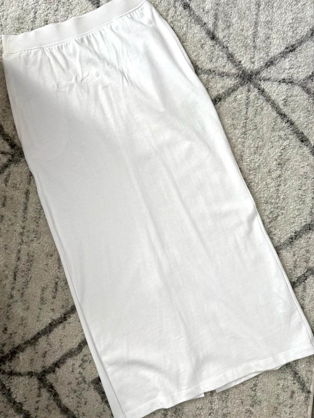 ZARA White Maxi Pencil Skirt - Classic Cotton Blend